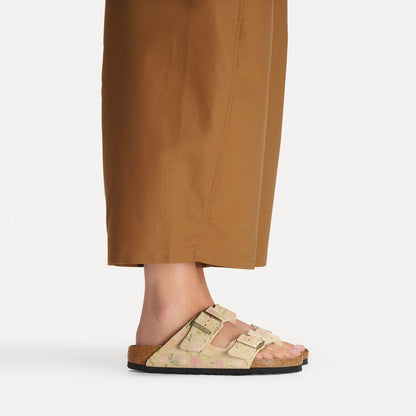 Sandcastle Flower Print Sandals