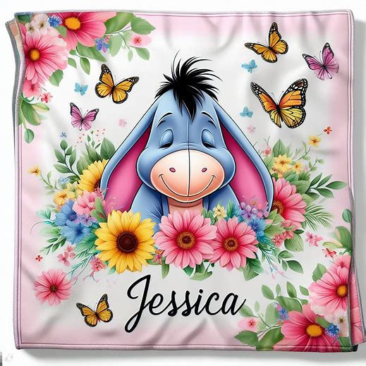 Customized Eeyore Blankets