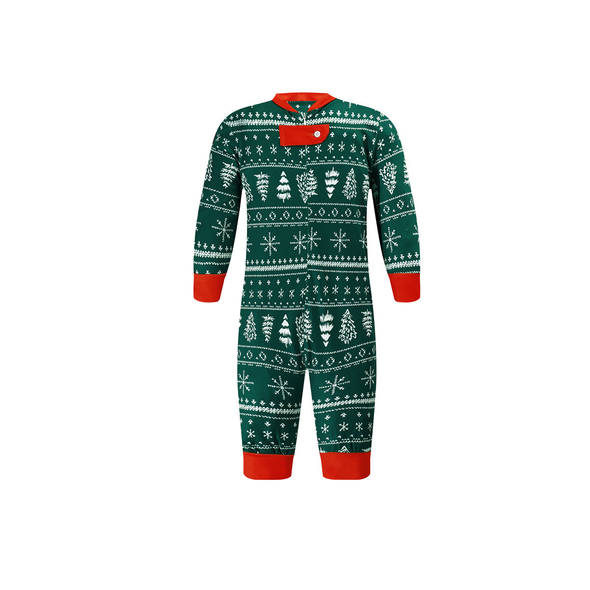 Christmas Print Contrast Lounge Set