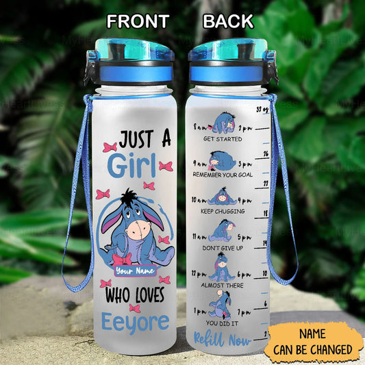Just a girl who loves Eeyore - Water Bottle