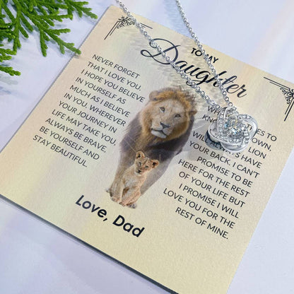 DAUGHTER NECKLACE THIS OLD LION   💗