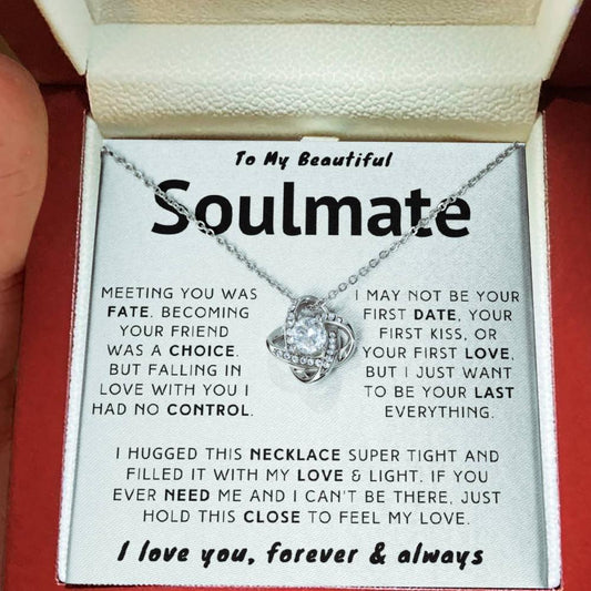 My Beautiful Soulmate Necklace - I Just Want To Be Your Last Everything (188.lk.006-1)