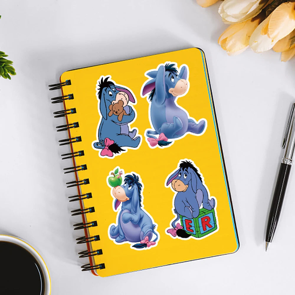 Cute Eeyore Catoon Stickers for Toys Notebook Laptop Fridge Phone Bike