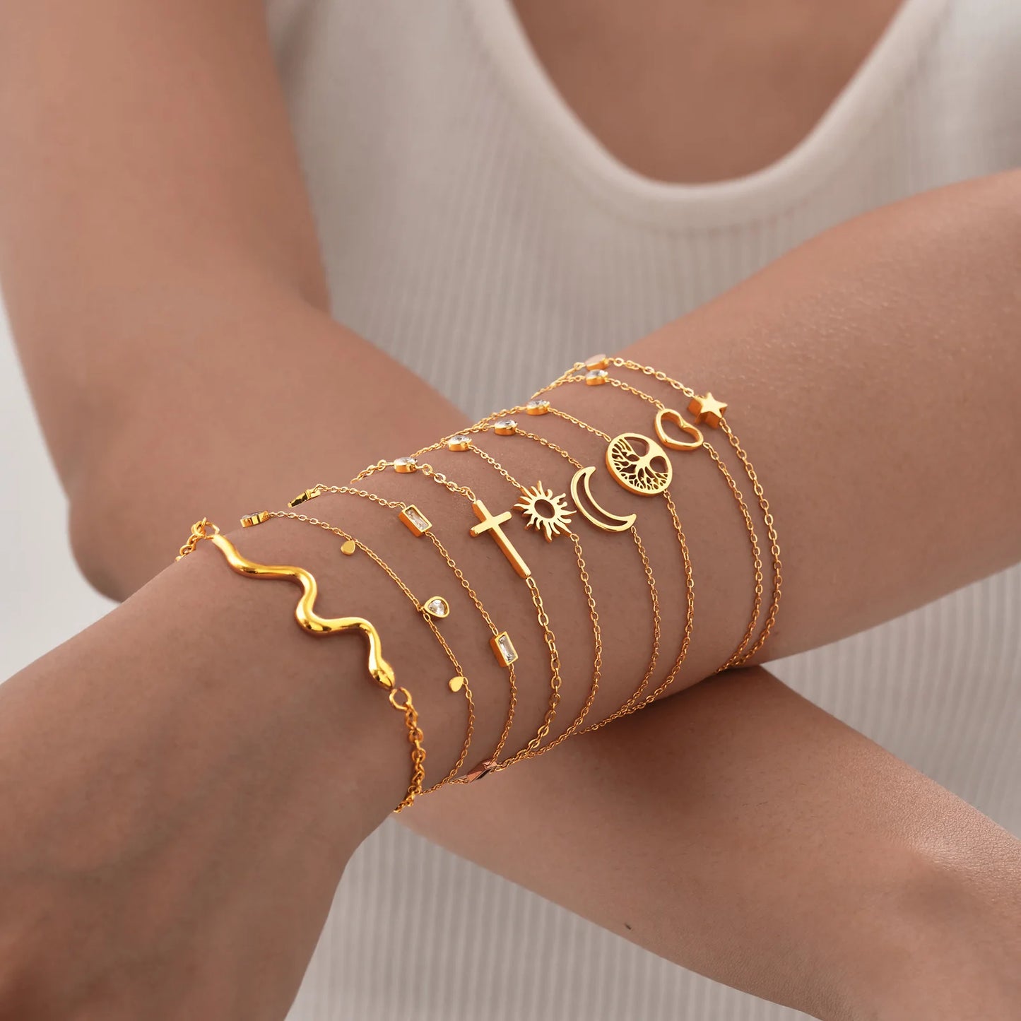 Celestial Stack Bracelet Set