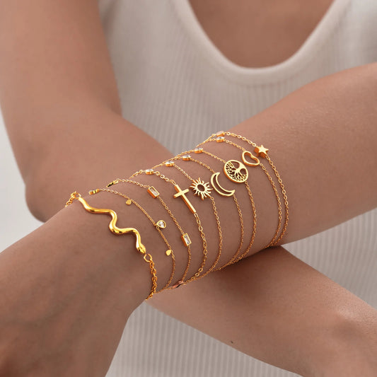 Celestial Stack Bracelet Set