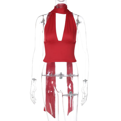 Plunge Tie Top