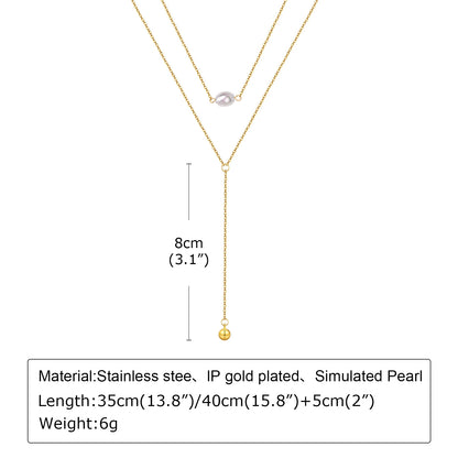 Trace Lariat Necklace