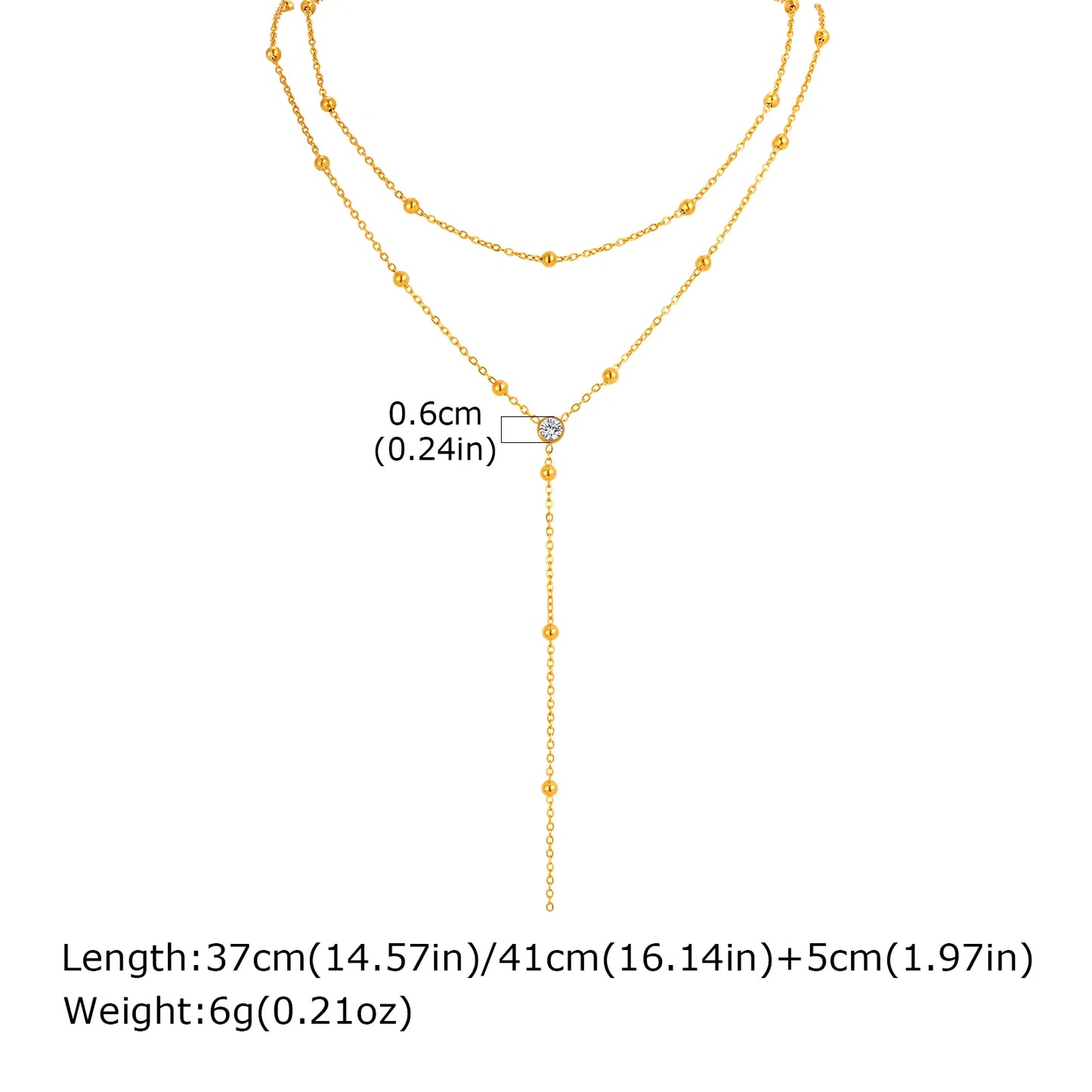 Trace Lariat Necklace