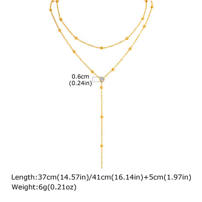Trace Lariat Necklace