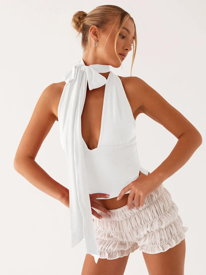 Plunge Tie Top