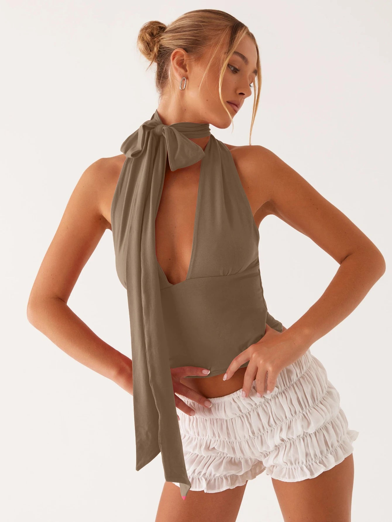 Plunge Tie Top