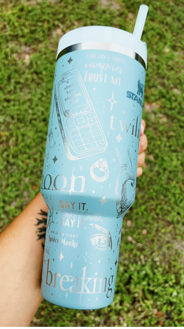 Stanley x Twilight theme Engraved  40oz Tumbler