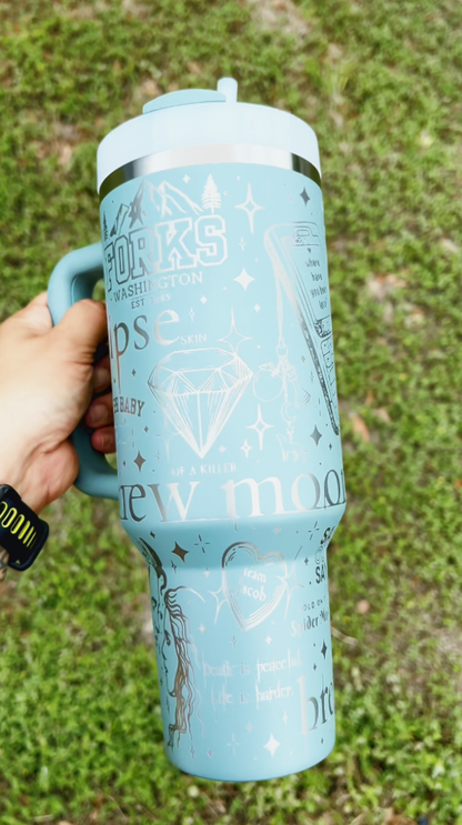 Stanley x Twilight theme Engraved  40oz Tumbler
