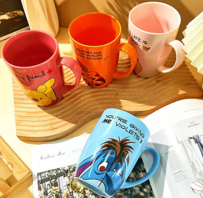 Cute Winnie the pooh and his friends mugs