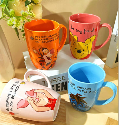 Cute Winnie the pooh and his friends mugs