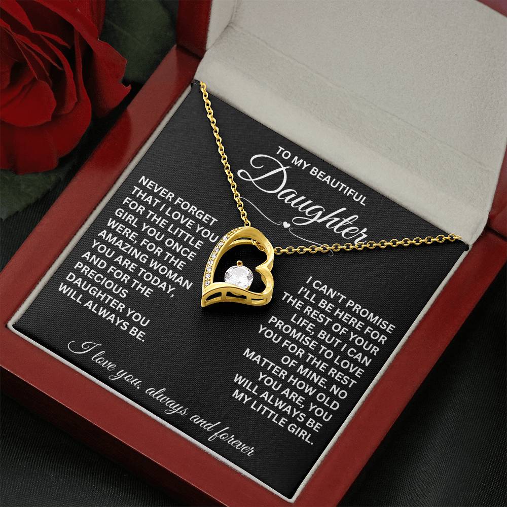 (ALMOST SOLD OUT) Daughter Necklace - "Always Be My Little Girl" - Forever Love