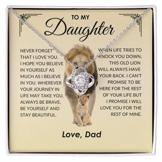 DAUGHTER NECKLACE THIS OLD LION   💗