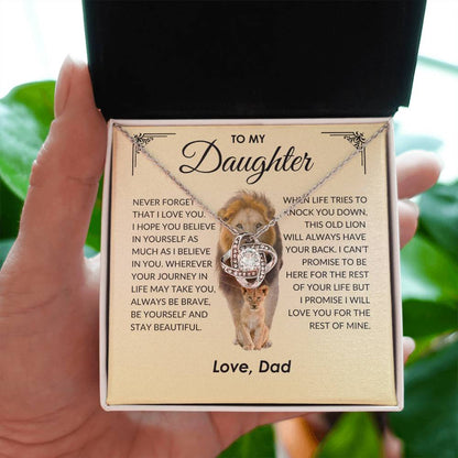 DAUGHTER NECKLACE THIS OLD LION   💗