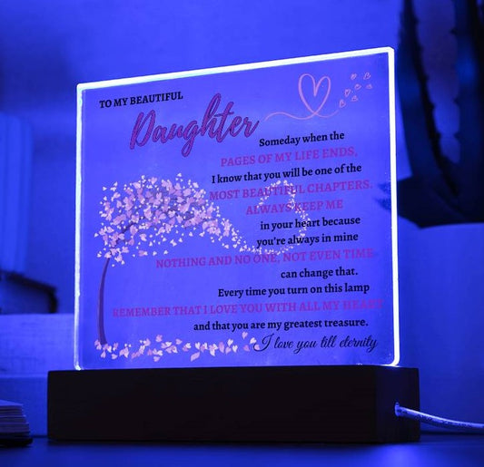 Beautiful Keepsake Gift for Daughter - Light UP Lamp