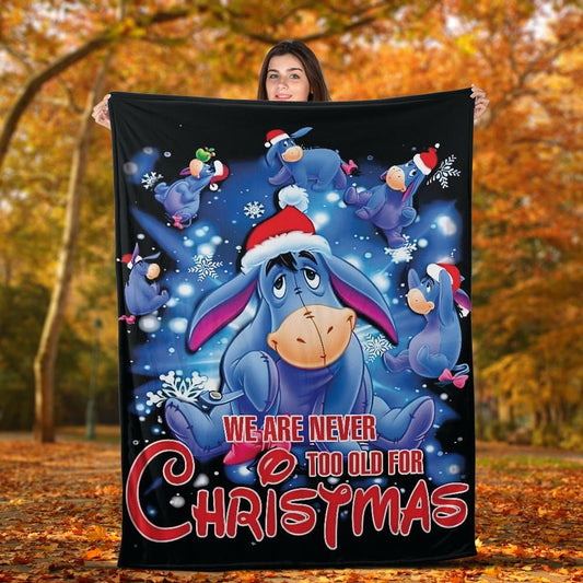 We are never too Old for Christmas - AOP Fleece Blanket